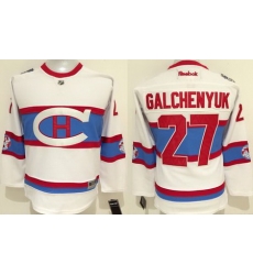 Canadiens #27 Alex Galchenyuk White 2016 Winter Classic Stitched Youth NHL Jersey