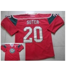 Minnesota Wild #20 Ryan Suter Red Stitched NHL Jersey