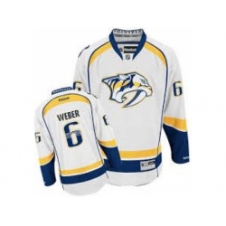 Nashville Predators 6 Shea Weber White NHL Jerseys