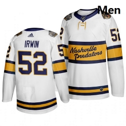 Predators 52 Matt Irwin White 2020 Winter Classic Adidas Jersey