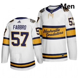 Predators 57 Dante Fabbro White 2020 Winter Classic Adidas Jersey