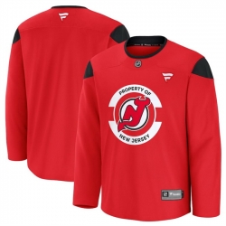 Men New Jersey Devils Red 2024 25 Team Practice Stitched Hockey Jersey