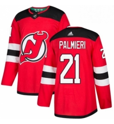 Mens Adidas New Jersey Devils 21 Kyle Palmieri Authentic Red Home NHL Jersey 