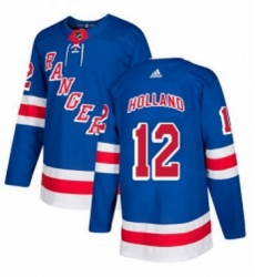 Mens Adidas New York Rangers 12 Peter Holland Premier Royal Blue Home NHL Jersey 