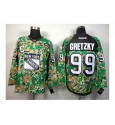 NHL Jerseys New York Rangers #99 Gretzky camo[patch C]