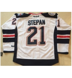 New York Rangers 21 Derek Stepan 2014 Stadium Series White Jerseys