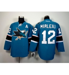 NHL San Jose Sharks #12 Marleau 2015 Winter Classic Blue Jerseys