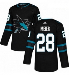 Youth Adidas San Jose Sharks 28 Timo Meier Premier Black Alternate NHL Jersey 