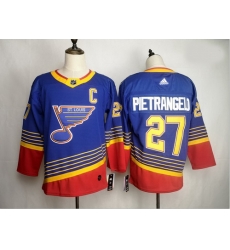 Blues 27 Alex Pietrangelo Blue Adidas Jersey