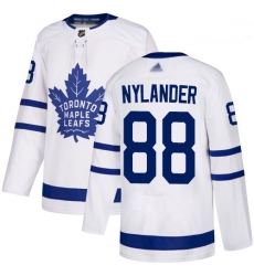 Maple Leafs 88 William Nylander White Road Authentic Stitched Hockey Jersey