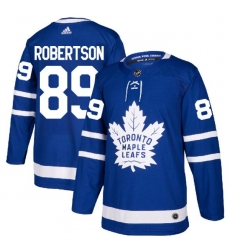 Men Toronto Maple Leafs 89 Nicholas Robertson Royal Blue Adidas Stitched NHL Jersey