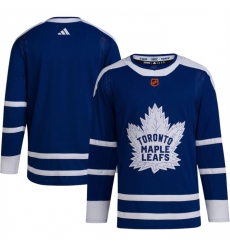 Men Toronto Maple Leafs Black Blank Blue 2022 23 Reverse Retro Stitched Jersey