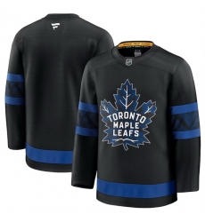 Men Toronto Maple Leafs Blank Black 2024 25 Alternate Stitched Hockey Jersey