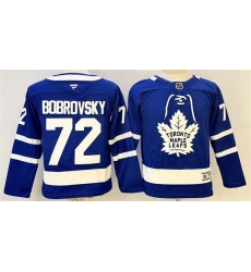 Youth Toronto Maple Leafs  72 Sergei Bobrovsky Fanatics Home Blue Premium Jersey