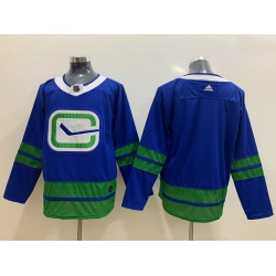 Canucks Blank Blue Adidas Jersey