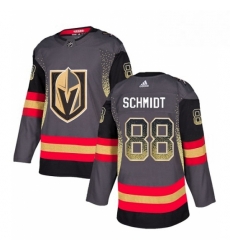 Mens Adidas Vegas Golden Knights 88 Nate Schmidt Authentic Black Drift Fashion NHL Jersey 