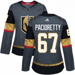 Womens Adidas Vegas Golden Knights 67 Max Pacioretty Authentic Gray Home NHL Jersey 