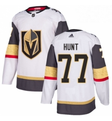 Womens Adidas Vegas Golden Knights 77 Brad Hunt Authentic White Away NHL Jersey 