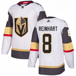 Womens Adidas Vegas Golden Knights 8 Griffin Reinhart Authentic White Away NHL Jersey 