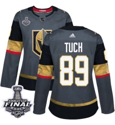 womens alex tuch vegas golden knights jersey gray adidas 89 nhl home 2018 stanley cup final authentic