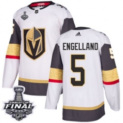 womens deryk engelland vegas golden knights jersey white adidas 5 nhl away 2018 stanley cup final authentic