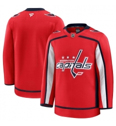 Men Washington Capitals Blank Red 2024 25 Home Stitched Hockey Jersey