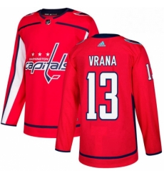 Youth Adidas Washington Capitals 13 Jakub Vrana Authentic Red Home NHL Jersey 