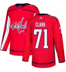 Youth Adidas Washington Capitals 71 Kody Clark Authentic Red Home NHL Jerse