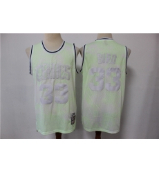 Men Boston Celtics Larry Bird 33 Light Green Hardwood Classics Jersey