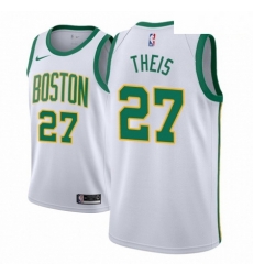 Men NBA 2018 19 Boston Celtics 27 Daniel Theis City Edition White Jersey 