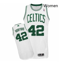 Womens Adidas Boston Celtics 42 Al Horford Authentic White Home NBA Jersey