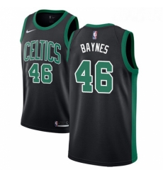 Womens Adidas Boston Celtics 46 Aron Baynes Swingman Black NBA Jersey Statement Edition 