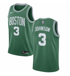 Womens Nike Boston Celtics 3 Dennis Johnson Swingman GreenWhite No Road NBA Jersey Icon Edition