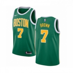 Youth Nike Boston Celtics 7 Jaylen Brown Green Swingman Jersey Earned Edition