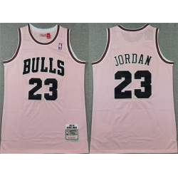 Men Chicago Bulls 23 Michael Jordan Pink 1997 98 Stitched Basketball Jersey