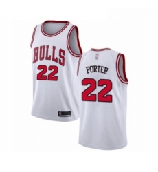 Youth Chicago Bulls 22 Otto Porter Swingman White Basketball Jersey Association Edition 