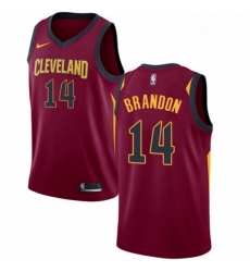 Womens Nike Cleveland Cavaliers 14 Terrell Brandon Swingman Maroon Road NBA Jersey Icon Edition 