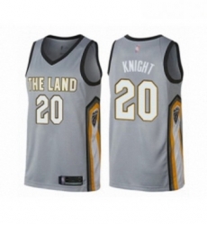 Youth Cleveland Cavaliers 20 Brandon Knight Swingman Gray Basketball Jersey City Edition 