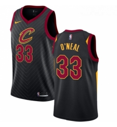 Youth Nike Cleveland Cavaliers 33 Shaquille ONeal Swingman Black Alternate NBA Jersey Statement Edition