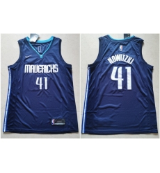 Mavericks 41 Dirk Nowitzki Navy Nike Swingman Jerseys