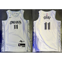 Men Dallas Mavericks Active Player Custom White 2024 25 City Edition Stitched Basketball Jersey