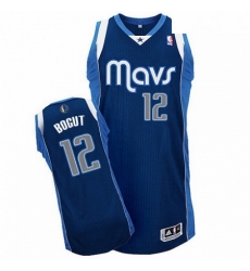 Mens Adidas Dallas Mavericks 12 Andrew Bogut Navy Blue Alternate NBA Jersey 