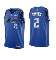 Men's Dallas Mavericks #2 Kyrie Irving Blue Icon Edition Stitched Basketball Jersey