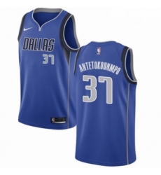 Mens Nike Dallas Mavericks 37 Kostas Antetokounmpo Swingman Royal Blue Road NBA Jersey Icon Edition 