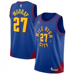 Men Denver Nuggets 27 Jamal Murray Blue 2022 23 Statement Edition Stitched Jersey