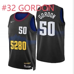 Men Denver Nuggets Aaron Gordon 2023-24 City Edition Black Stitched Jersey