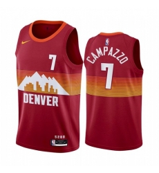 Men Denver Nuggets Facundo Campazzo Red 2021 New Jersey