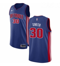 Womens Nike Detroit Pistons 30 Joe Smith Authentic Royal Blue Road NBA Jersey Icon Edition