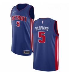 Womens Nike Detroit Pistons 5 Luke Kennard Authentic Royal Blue Road NBA Jersey Icon Edition 