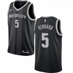 Womens Nike Detroit Pistons 5 Luke Kennard Swingman Black NBA Jersey City Edition 